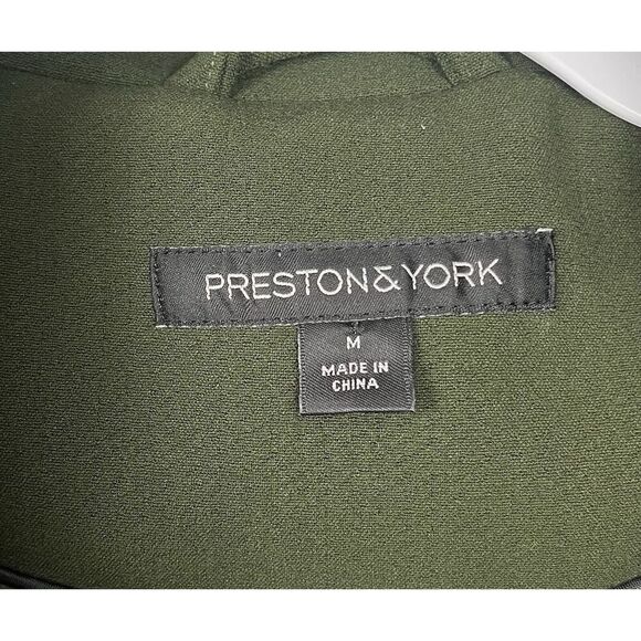 Preston And York Green Military Style Epaulettes‎ Soft Shell Coat Women’s Size M - Picture 8 of 11